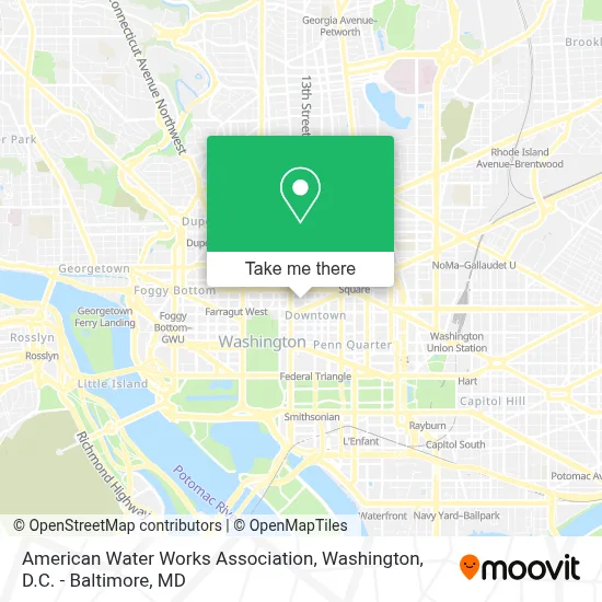 American Water Works Association map