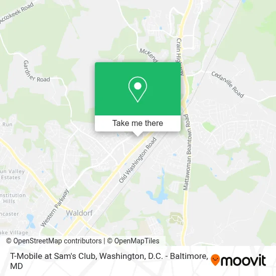 T-Mobile at Sam's Club map