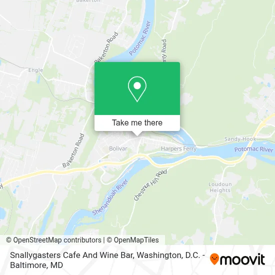 Snallygasters Cafe And Wine Bar map