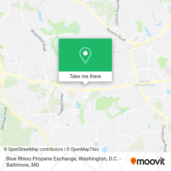 Blue Rhino Propane Exchange map