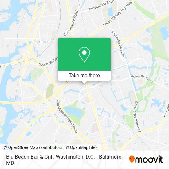 Blu Beach Bar & Grill map