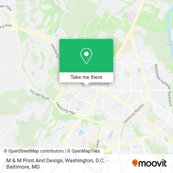 M & M Print And Design map