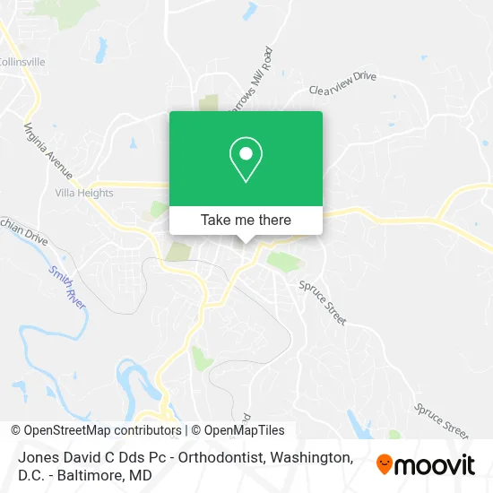 Jones David C Dds Pc - Orthodontist map