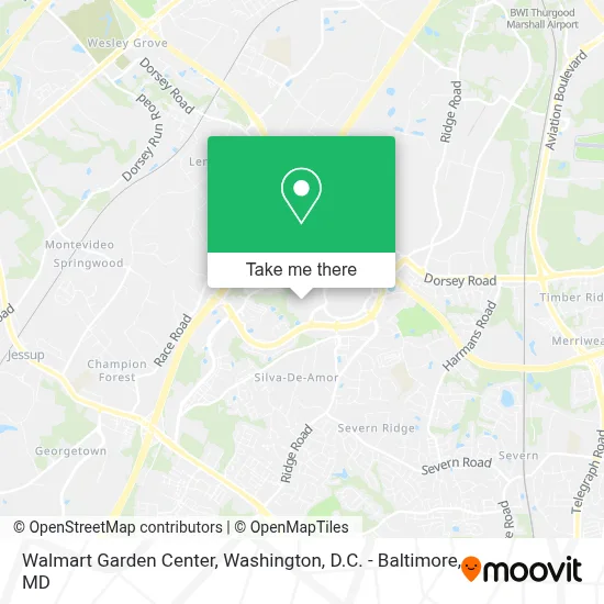 Walmart Garden Center map