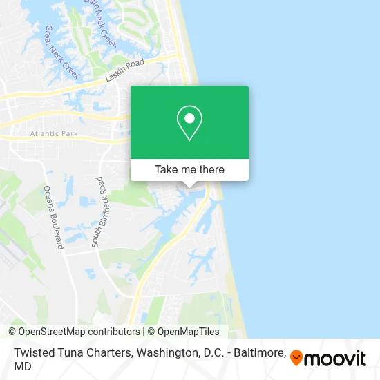 Twisted Tuna Charters map