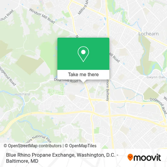 Blue Rhino Propane Exchange map