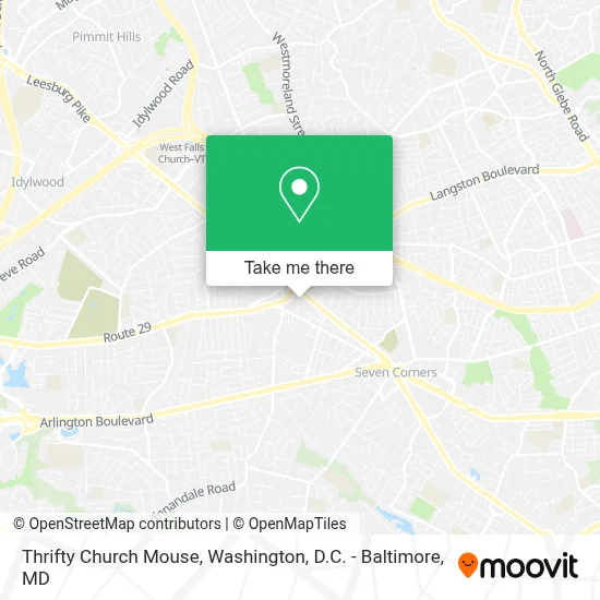 Thrifty Church Mouse map