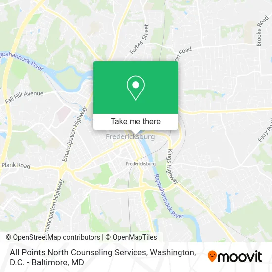 All Points North Counseling Services map