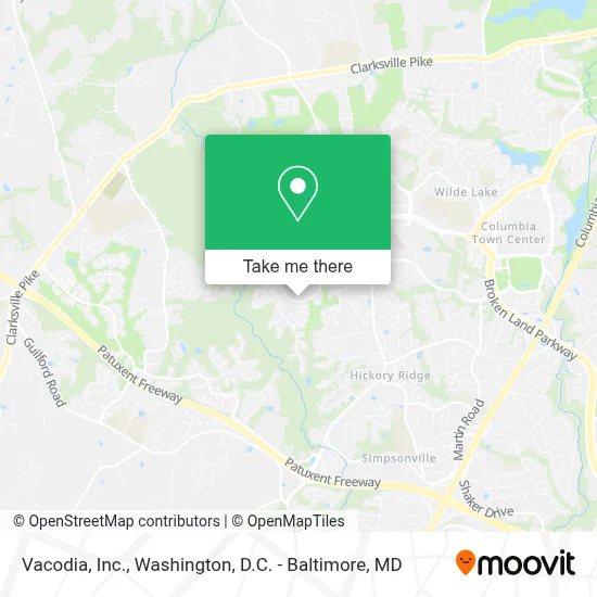 Vacodia, Inc. map