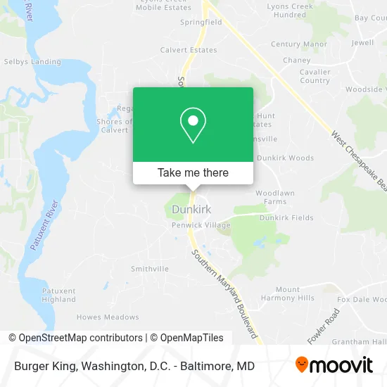Burger King map