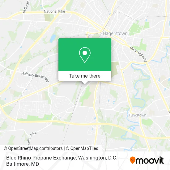 Blue Rhino Propane Exchange map