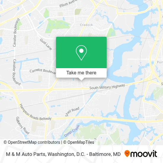 M & M Auto Parts map