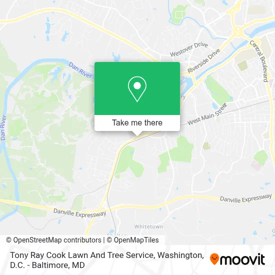 Tony Ray Cook Lawn And Tree Service map