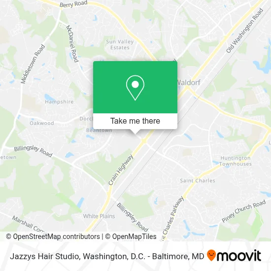Jazzys Hair Studio map
