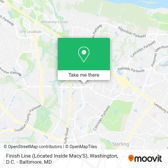Finish Line (Located Inside Macy'S) map