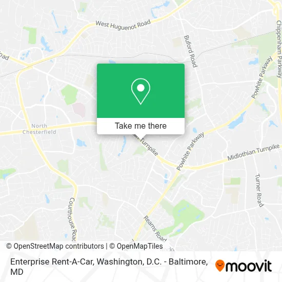 Enterprise Rent-A-Car map