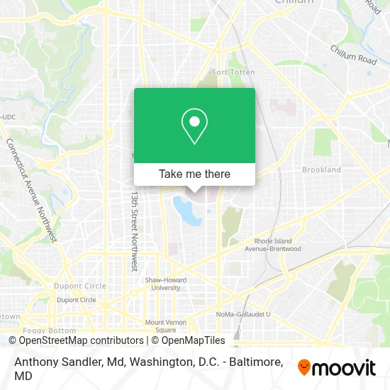Anthony Sandler, Md map