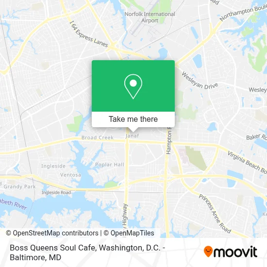Boss Queens Soul Cafe map