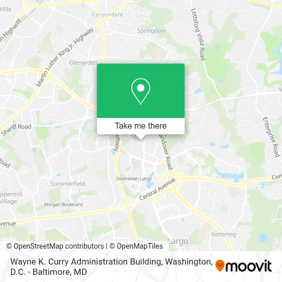 Wayne K. Curry Administration Building map