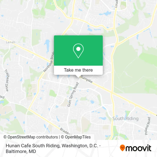Hunan Cafe South Riding map