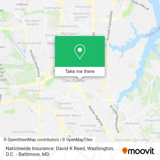 Nationwide Insurance: David K Reed map