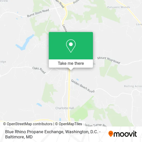 Blue Rhino Propane Exchange map
