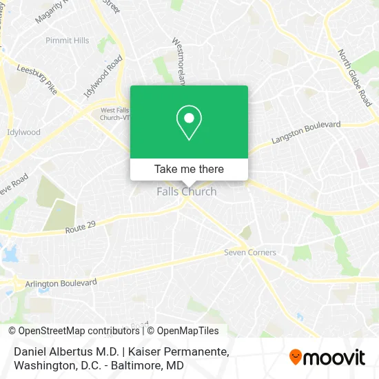 Daniel Albertus M.D. | Kaiser Permanente map
