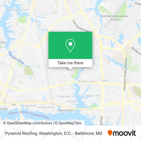 Pyramid Roofing map