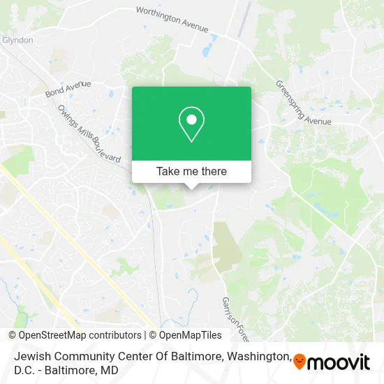 Jewish Community Center Of Baltimore map