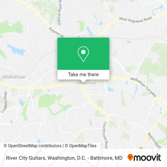 River City Guitars map