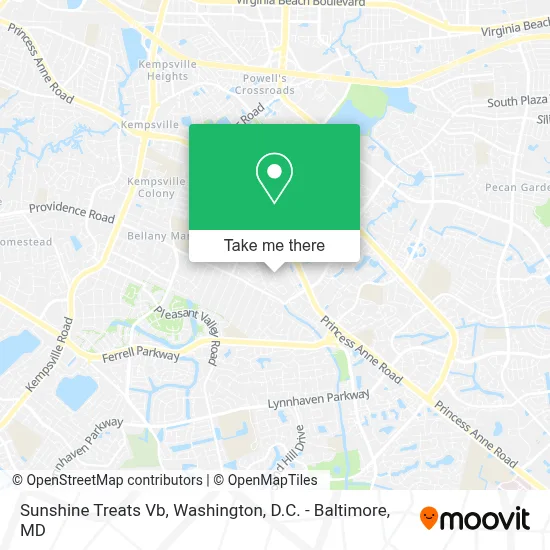Sunshine Treats Vb map