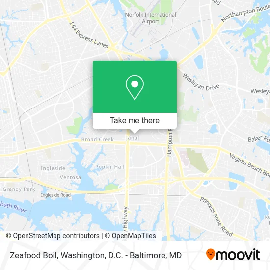 Zeafood Boil map