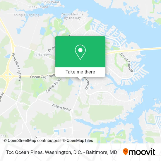 Tcc Ocean Pines map