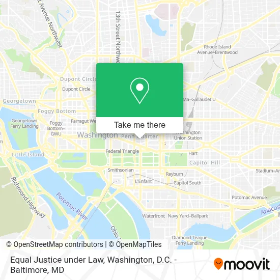 Equal Justice under Law map