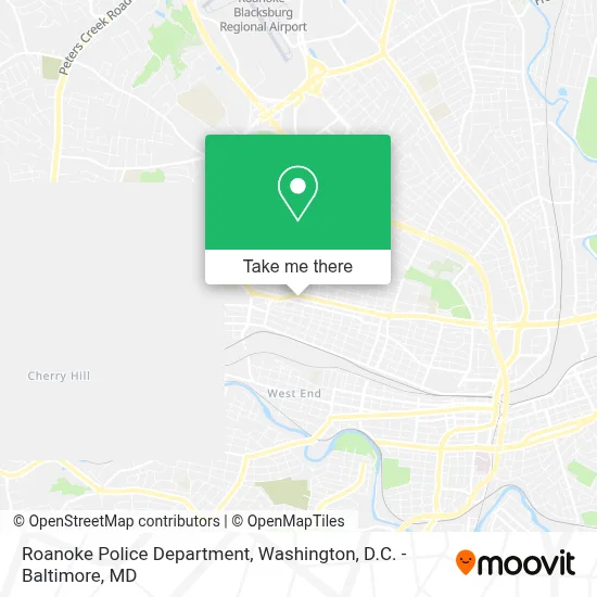 Roanoke Police Department map