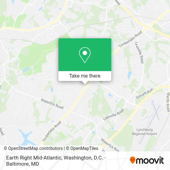 Earth Right Mid-Atlantic map