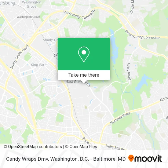 Candy Wraps Dmv map