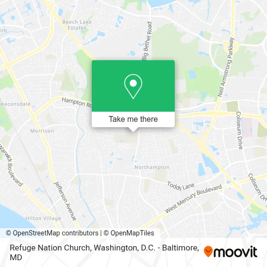 Refuge Nation Church map
