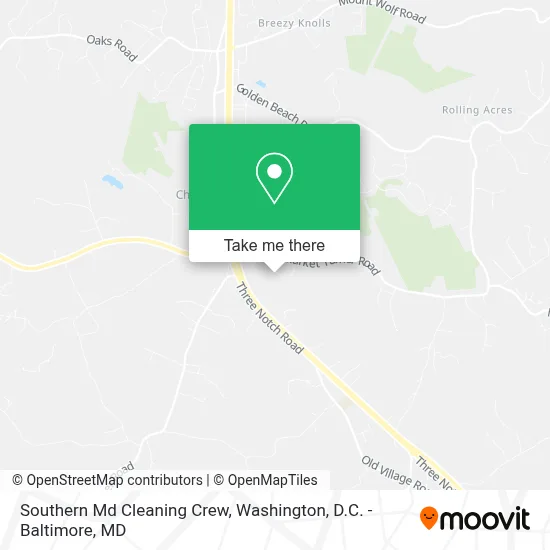 Southern Md Cleaning Crew map