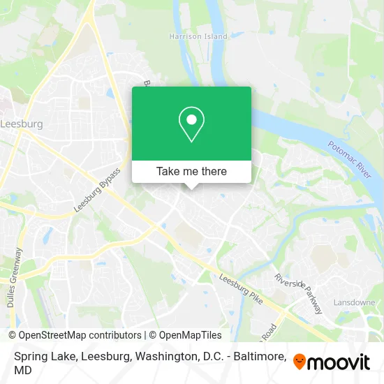 Spring Lake, Leesburg map