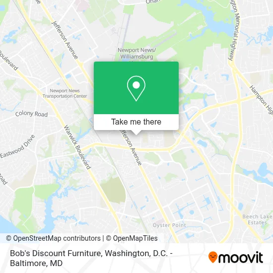 Bob's Discount Furniture map