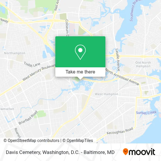 Davis Cemetery map