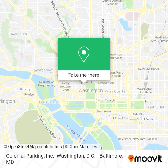 Colonial Parking, Inc. map
