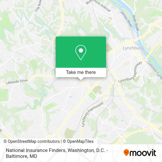 National Insurance Finders map