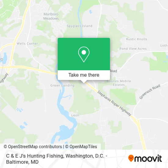 C & E J's Hunting Fishing map