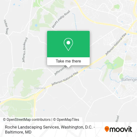 Roche Landscaping Services map