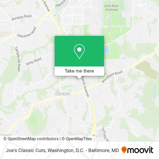 Joe's Classic Cuts map