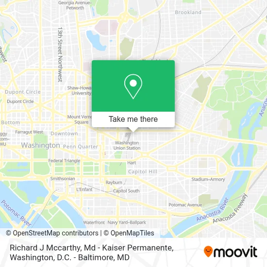 Richard J Mccarthy, Md - Kaiser Permanente map