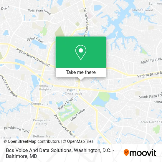 Bcs Voice And Data Solutions map