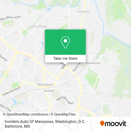 Insiders Auto Of Manassas map